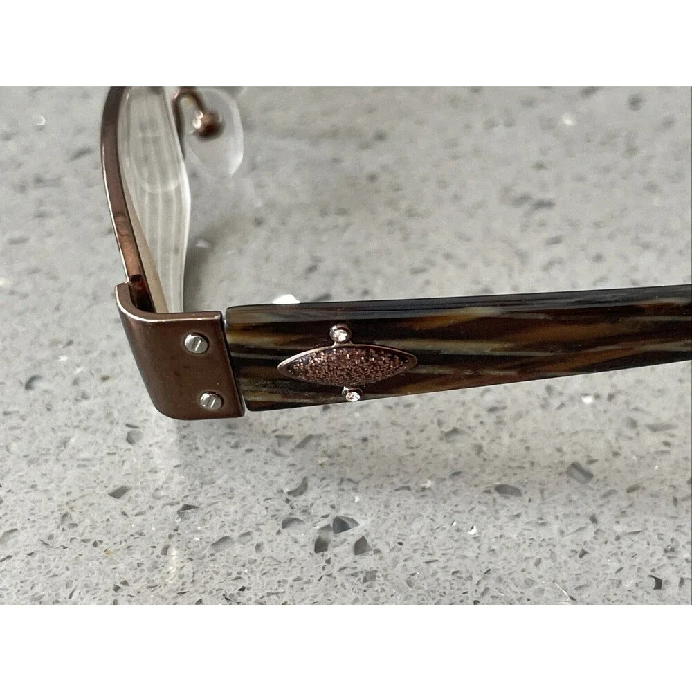 Valerie Spencer 9189 BROWN 51-17-135 Metal Full Rim Eyeglasses Frames ONLY